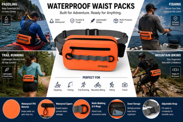 OEM Waterproof Waist Pack ສໍາລັບຍີ່ຫໍ້ກາງແຈ້ງ