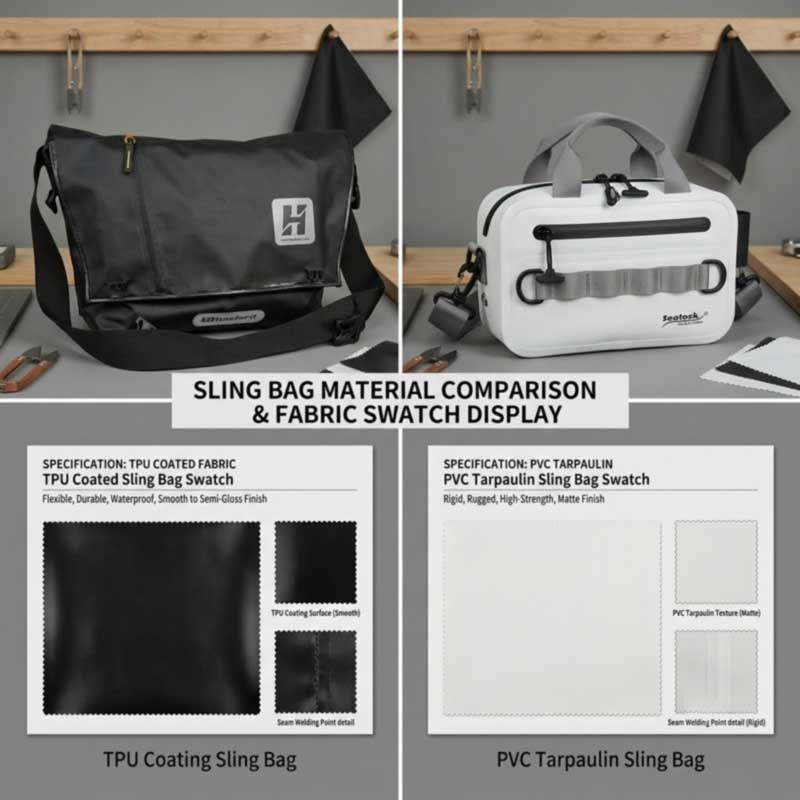 ຄູ່ມືການປຽບທຽບວັດສະດຸຖົງ Sling ກັນນ້ໍາ
