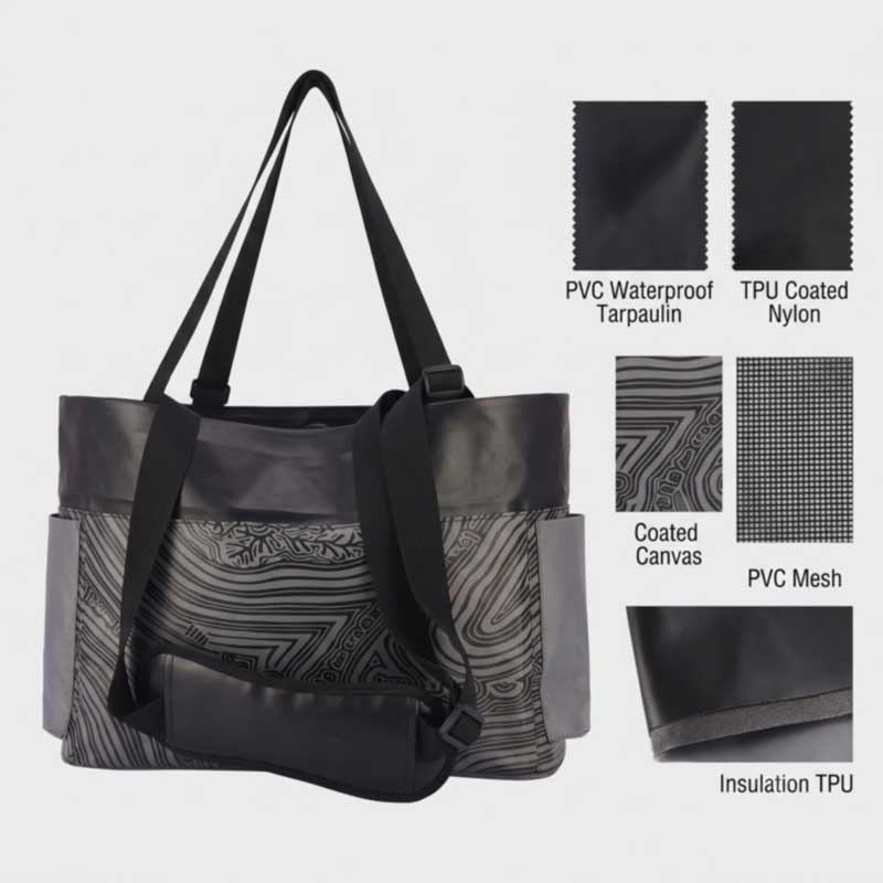 Waterproof Tote Bag ຄູ່ມືການເລືອກວັດສະດຸ