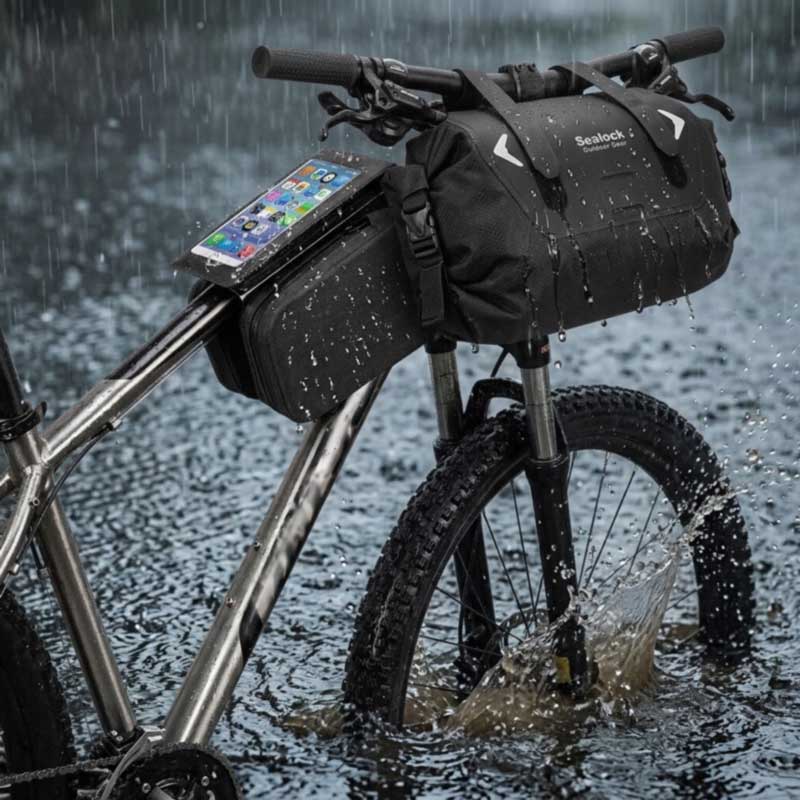 ກະເປົ໋າລົດຖີບກັນນໍ້າ — RF Welded, IPX6 | OEM, MOQ 200
